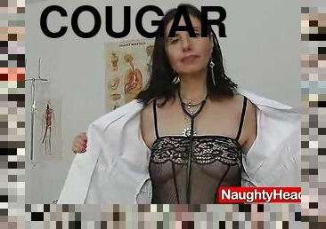 Attractive redhead cougar nurse solo