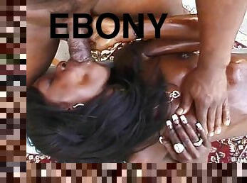 Super sexy ebony chick Destiny C is having a black dick