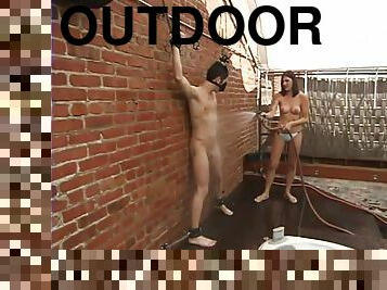 Outdoor femdom and water bondage with Danny Wylde and Lexi Bardot