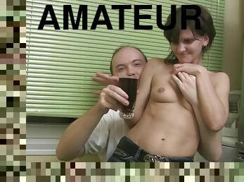 ivre, amateur, ejaculation-sur-le-corps, hardcore, salope, putain