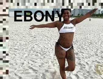 Ebony inked MILF amazing sex video