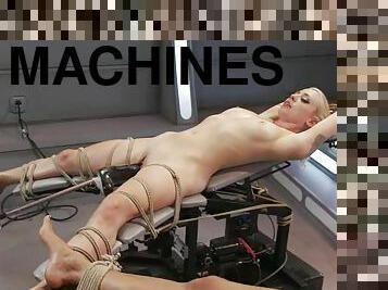 Lorelei Lee gets tied up and banged by a fucking machine