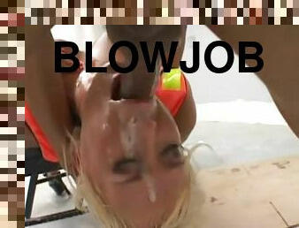 Hot blowjob from Carly Parker in the construction field