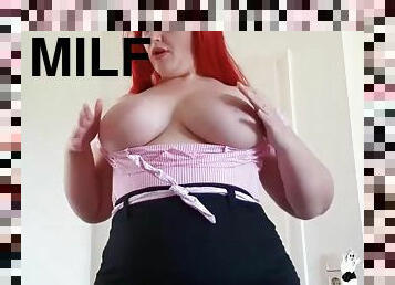 Fat bitch with red hair has good sex
