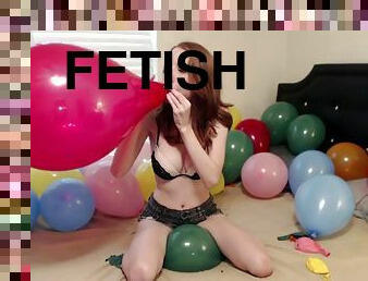 50 Balloons for My Looner BF - webcam fetish video