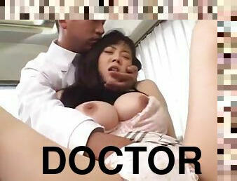 Doctor fingers her busty japanese patient (girls name)