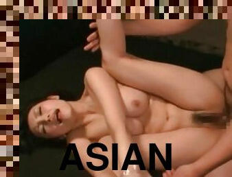 Wrapped up asian sex slave pussy nailed hard