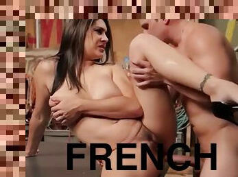 French pornstar milf gets cum in her ass by son