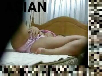 Sexy Asian Teen enjoys Masturbation on a spy camera