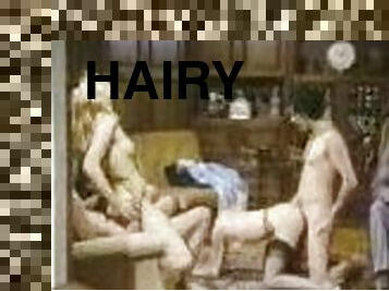 Hot girls get their hairy pussies pounded in German vintage video