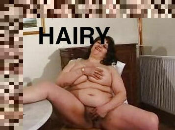 Hairy pussy of  Chubby Wife is the nastiest you can get