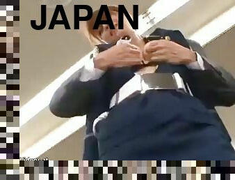 Japanese sexy officer fucked by her boss