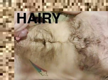 Hairy Otter with star tattoos blasts a huge load cumshotoad or cum all the way to his face