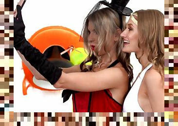 Gina Gerson And Tiffany Tatum - Halloween 3Some Sex