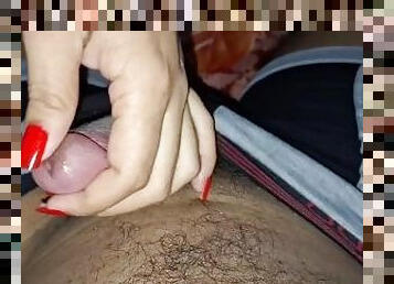 masturbaatio, amatööri, äityli, käsihomma, hieronta, pov, äiti, femdom