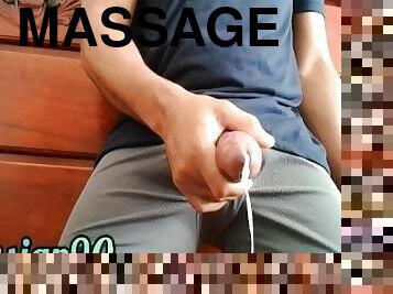 asiatisk, amatör, japansk, avrunkning, massage, kinesisk, kuk