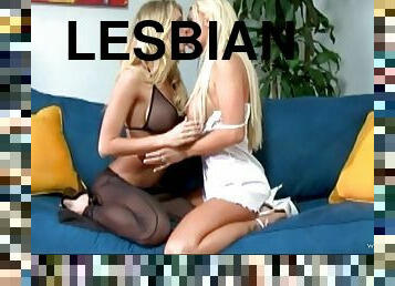 Charming Lesbian In Miniskirt Getting Her Shaved Pussy Licked