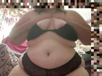 BBW Cutie - Check out my new lingerie! Lace panties and bralette
