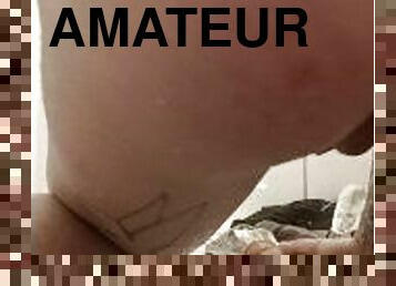 røv, onani, amatør, anal, kæmpestor-pik, legetøj, dildo, solo, hvid, pik