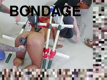 Desiree Lopez has a fun time while participating in a BDSM game