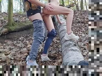 Teen blonde Amateur Germany Step sister get fucked by her Step brother on public