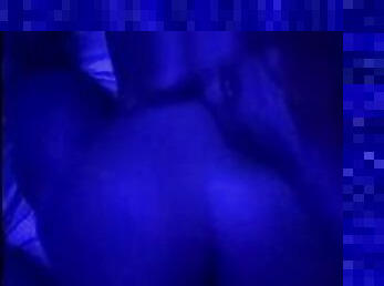 Slim thick ebony pov backshots blue light special