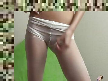 White pantyhose and a bit of JOI