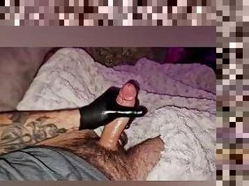 Greasy uncut daddy cock with cock pump and dick slapping. Full 20 minute video on OF.