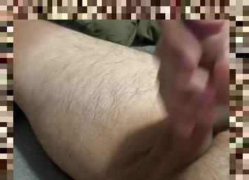 Playing With My Balls And Jerking My Huge Cock