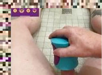 Shower Stroke with a Toy