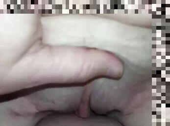 pillu-pussy, amatööri, milf, kotitekoinen, pari, pov, ratsastus, ajettu, ruskeaverikkö, mulkku