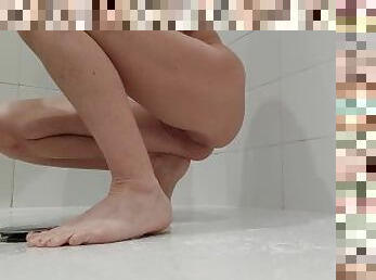 pissing in the shower