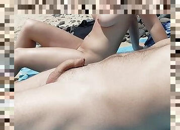 tate-mari, inseland, sfarcuri, nudist, in-afara, public, cuplu, plaja, mama-mother