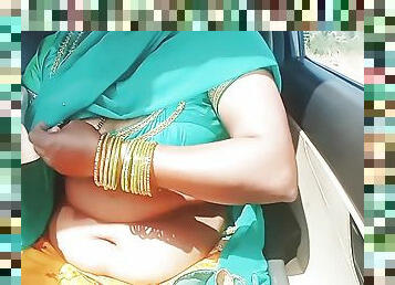 Telugu Dirty Talks Car Sex, Telugu Saree Aunty Romantic Sex With Stranger Part 2