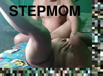 Sucking my hot stepmoms black pussy until she cums in my mouth