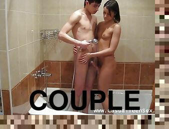 Splendid Hana And Kevin Have Wild Sex Together In The Bath Tub