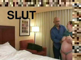 Bald Stud Can Not Wait To Fuck That Pregnant Slut Hard