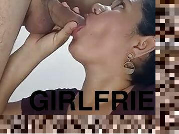 Girlfriend deep throat hard