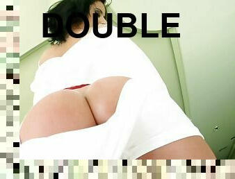 Extreme double penetration for a delightful chick Cecilia