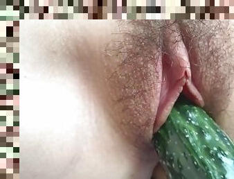 I like to stick a cucumber in my slit