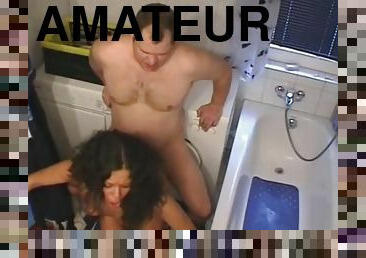 Hot amateur teen girlfriend fucked in her bathroom