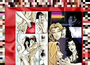 Compilation of cartoons of sexy girls enjoying hardcore sex