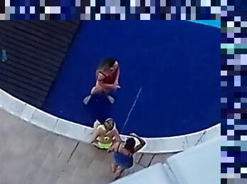 3 women at the pool (nonnude) part ii