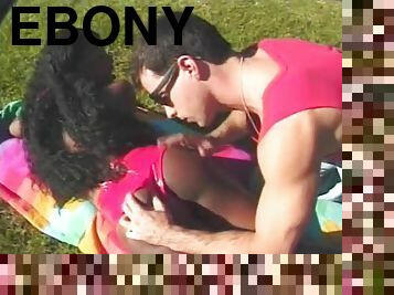 Sexy Ebony Babe Gets Fucked Outdoors in a Kinky Video!