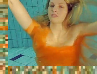 Naked swimming babe nastya