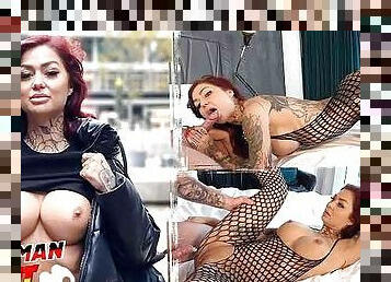 GERMAN REDHEAD COLLEGE TEEN - Tattoo Model Ria Red - Pickup and Raw Casting Fuck - GERMAN SCOUT 