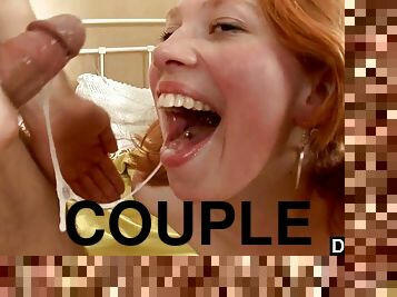 Plowing A Young Redhead's Pussy In Her Room