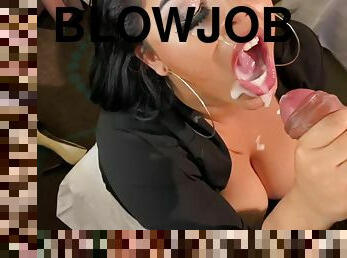 The Best Blowjob Ever! SLOPPY! DEEPTHROAT! LATINA! THROWUP! - Big tits