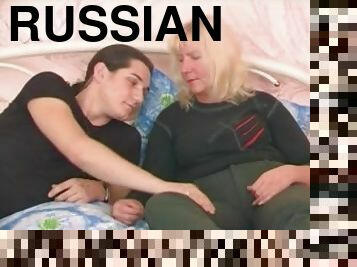 Chubby Russian MILF is ecstatic while being fucked hard and deep