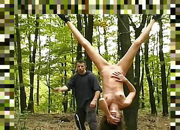 Slave bound in the woods